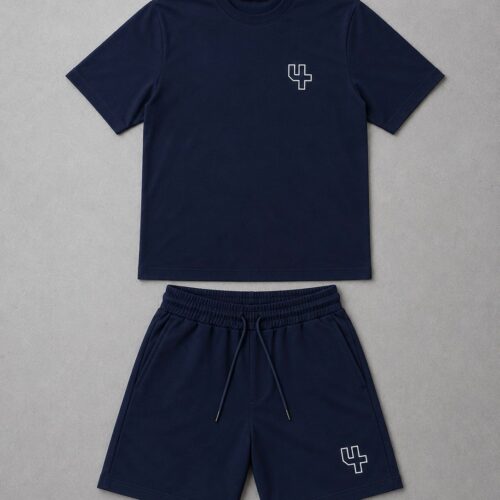download (7) Vier Set Marineblauw - Zomeroutfit